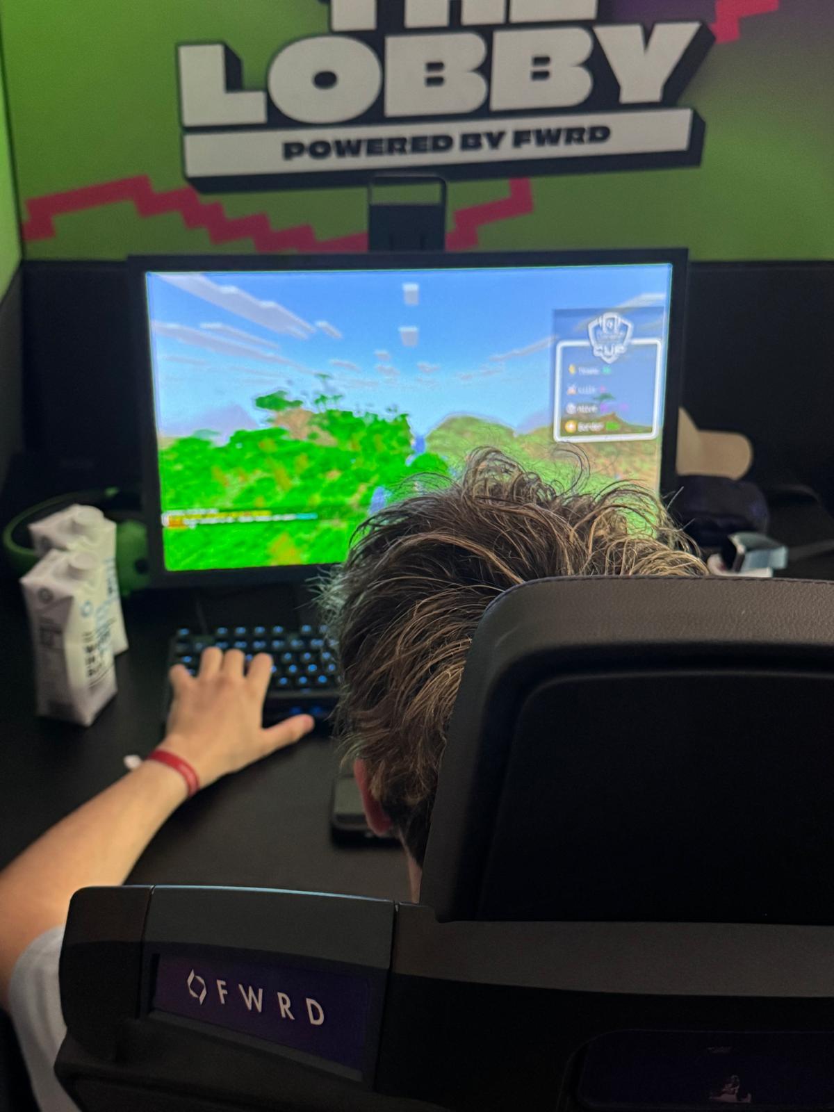 Players at the Tango High School Cup — an inter-school esports tournament in Luxembourg — inside The Lobby, powered by FWRD